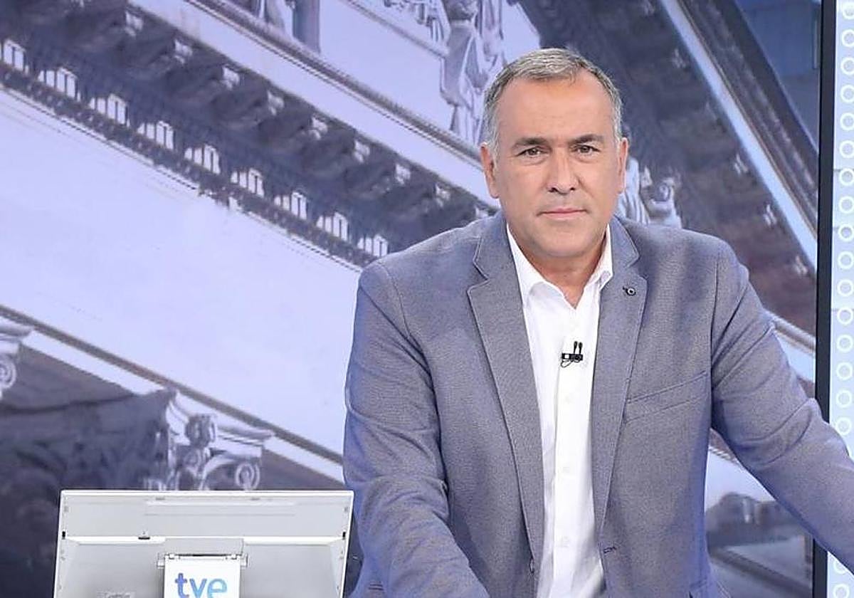 El moderador del debate a siete de hoy en TVE, Xabier Fortes