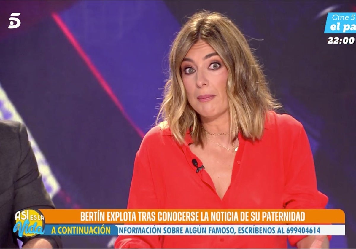 Sandra Barneda ha respondido a Bertín Osborne al inicio de 'Así es la vida'.