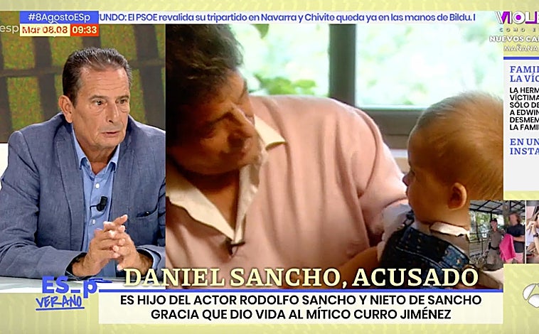 Imagen principal - Luis Gerez ha contenido las lágrimas en 'Espejo Público'.