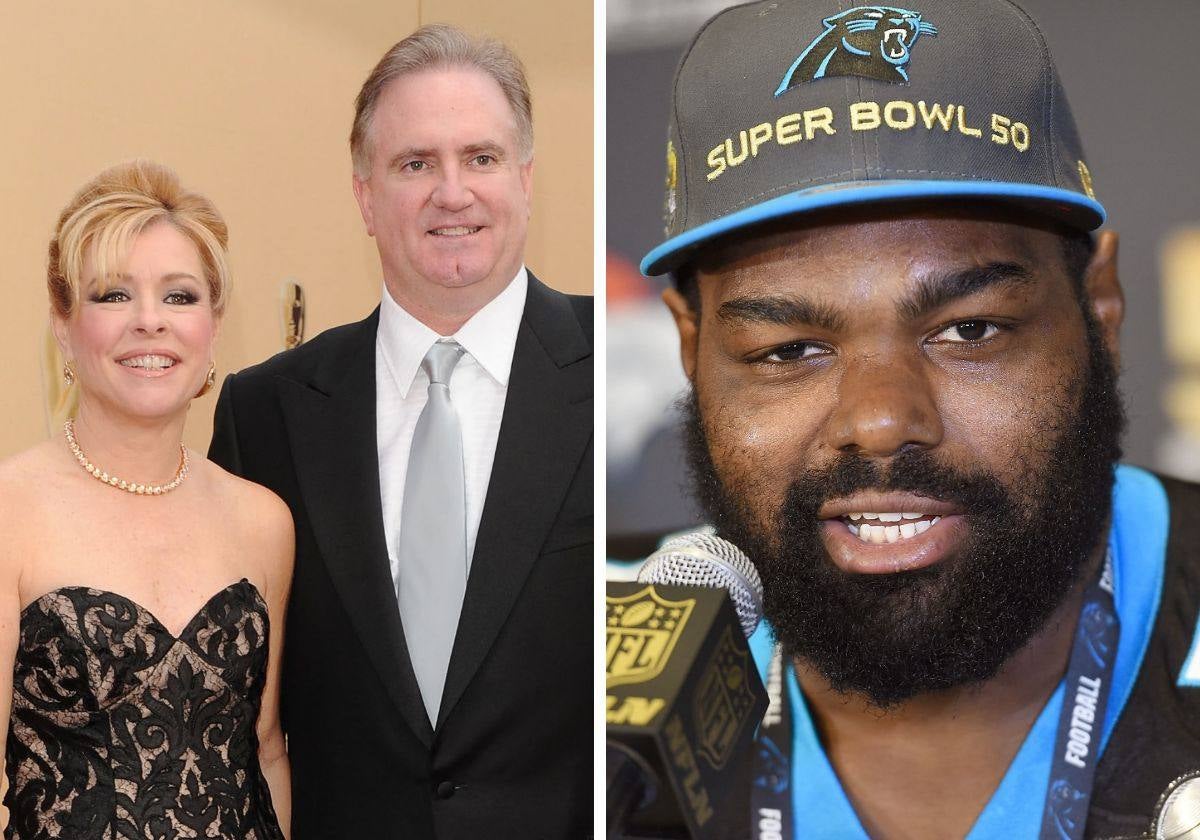 Sean y Leigh Anne Tuohy y Michael Oher