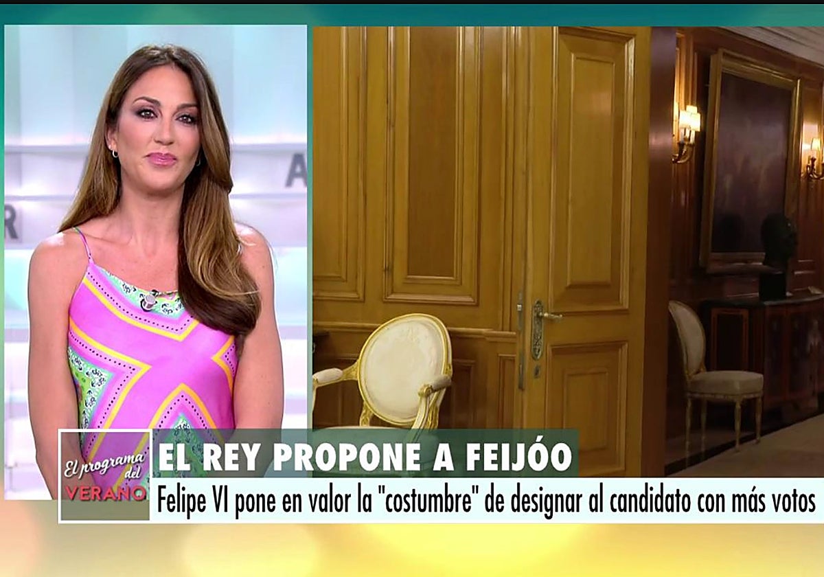 Beatriz Archidona, que presenta cada día 'El programa del verano', ha tenido este miércoles un  desliz.