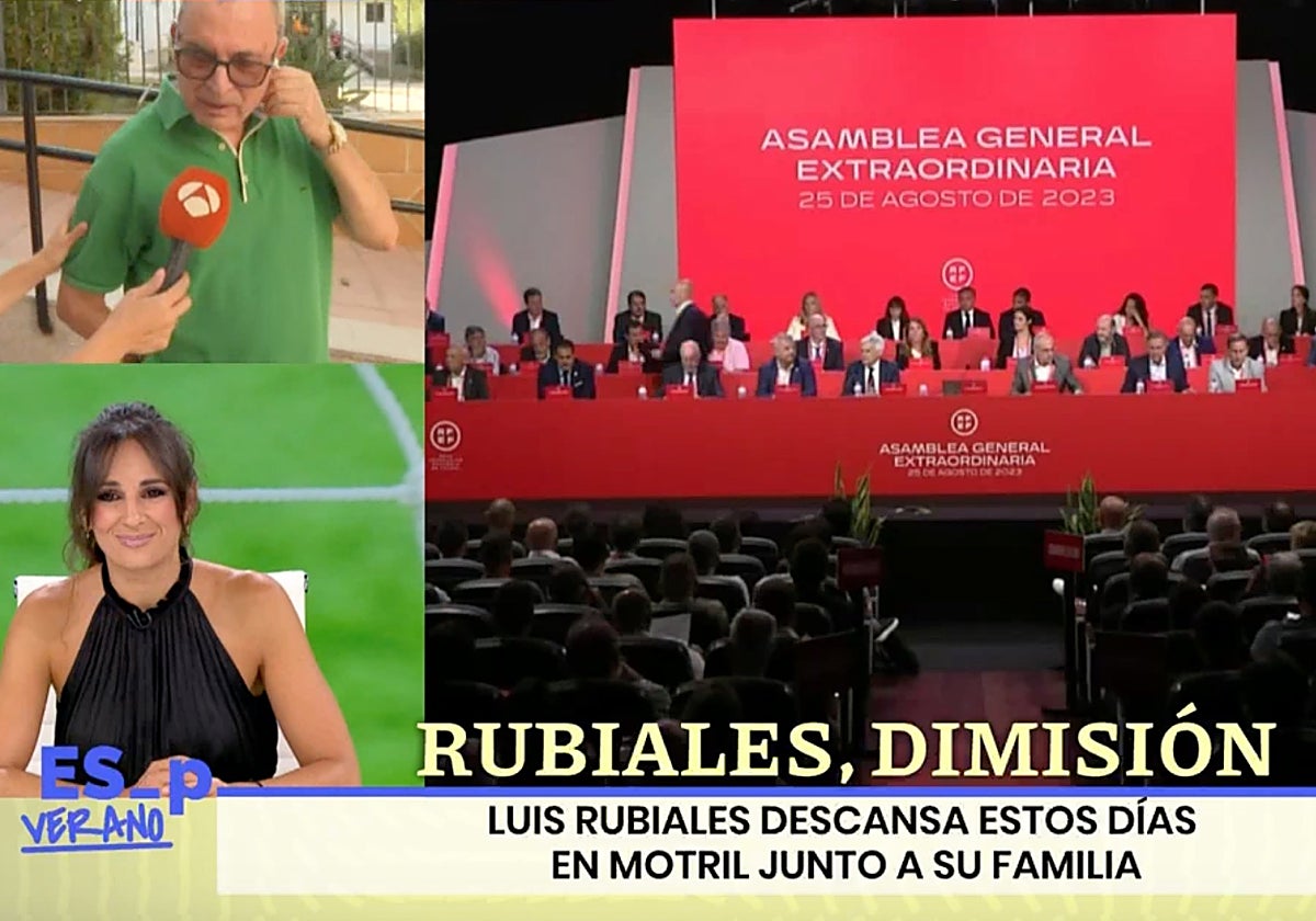 Lorena García, presentadora de 'Espejo Público', quiso conocer la opinión de un ciudadano sobre Luis Rubiales.