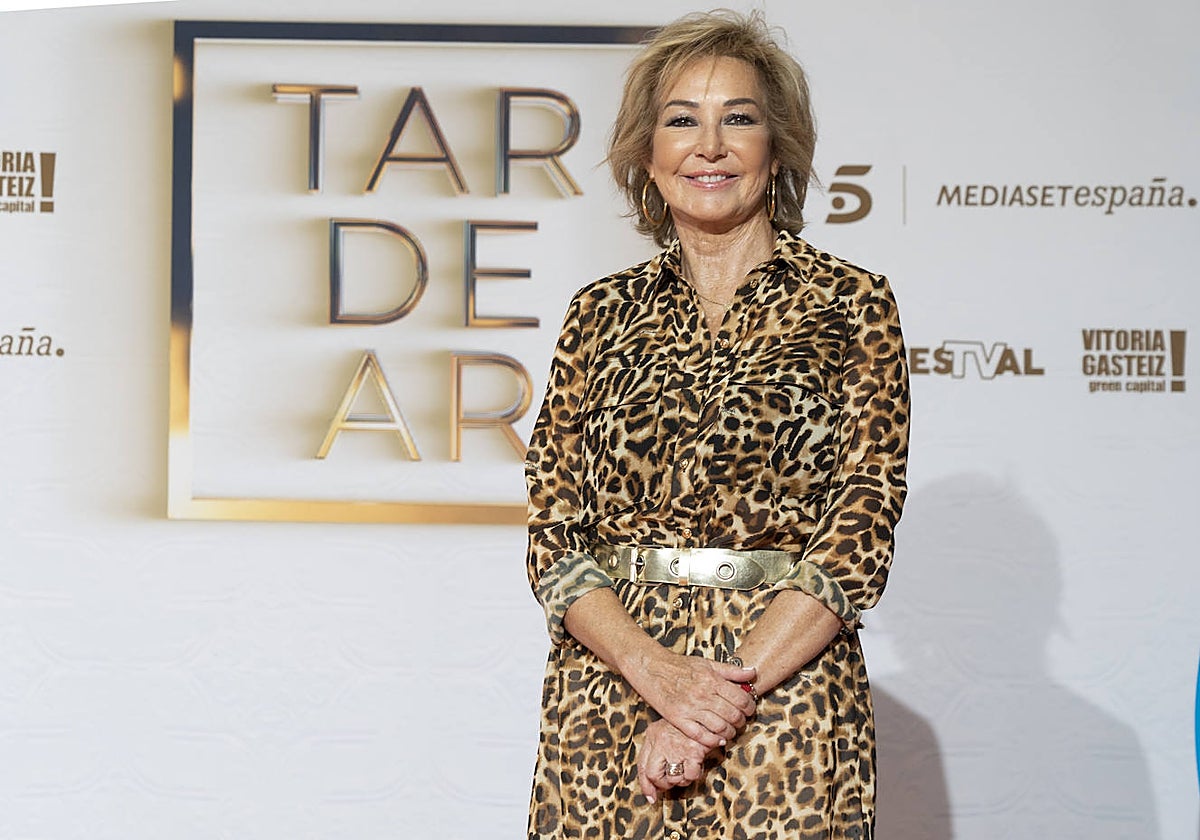 Ana Rosa Quintana durante la presentación de 'TardeAR' en el FesTVal de Vitoria