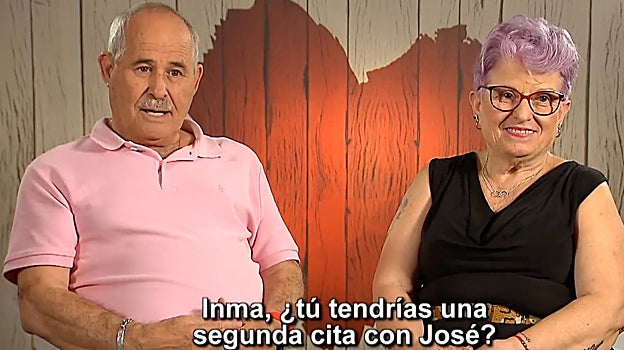 Pepe e Inmaculada al final de la cita