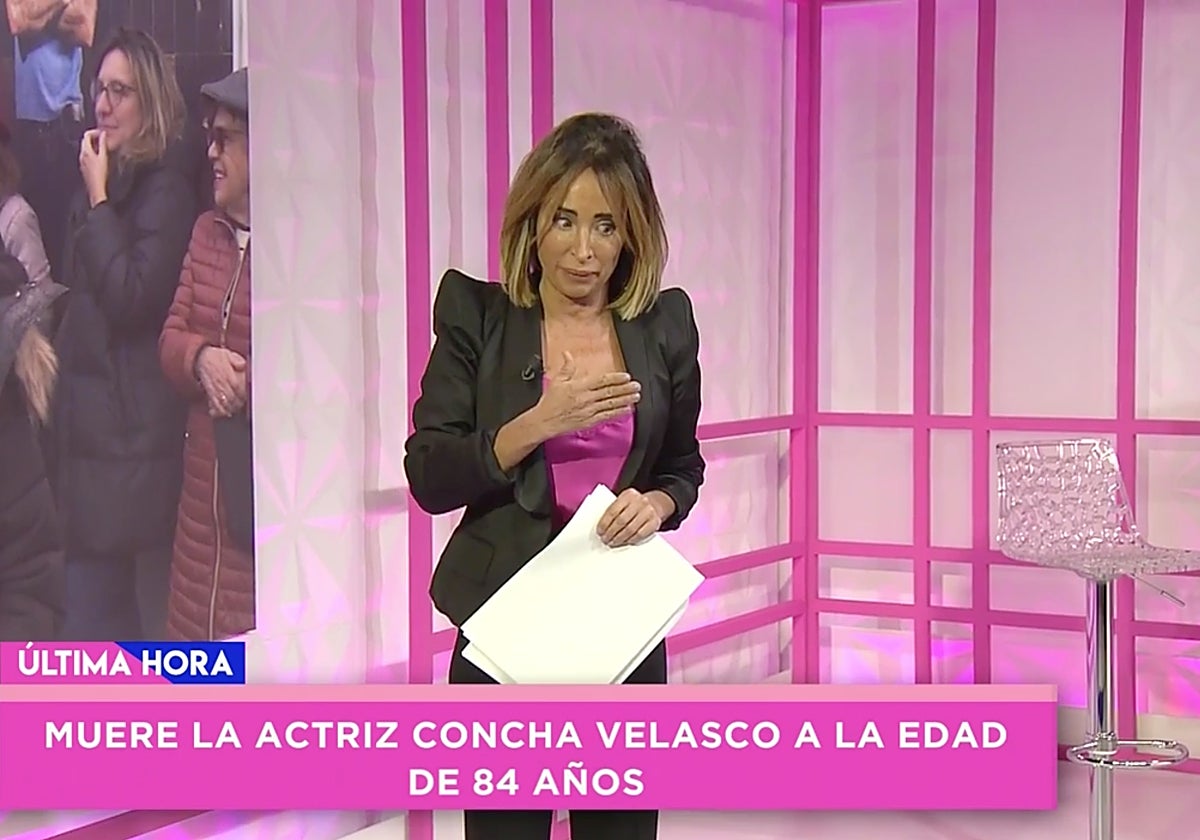 María Patiño se rompió en 'Socialité' al hablar de Concha Velasco.