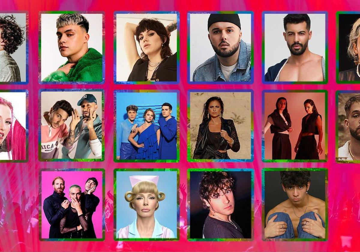 Los 16 finalistas del Benidorm Fest