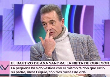 Alessandro Lecquio frena la insinuación de Joaquín Prat tras hablar de Ana Obregón y el bautizo de su nieta