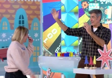 Una concursante de 'La ruleta de la suerte' sufre un percance y da un susto de muerte a Jorge Fernández
