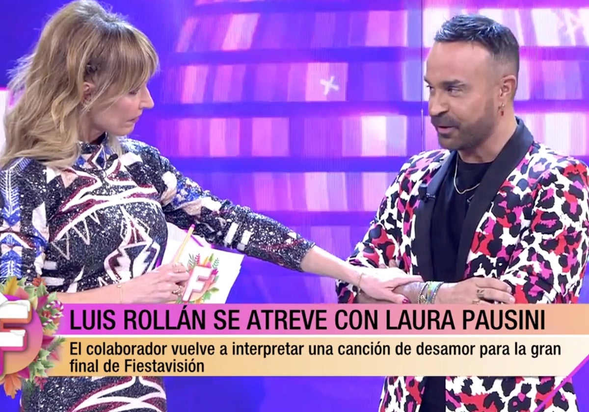 Luis Rollán, colaborador de 'Fiesta', se rompió tras una pregunta de Emma García.