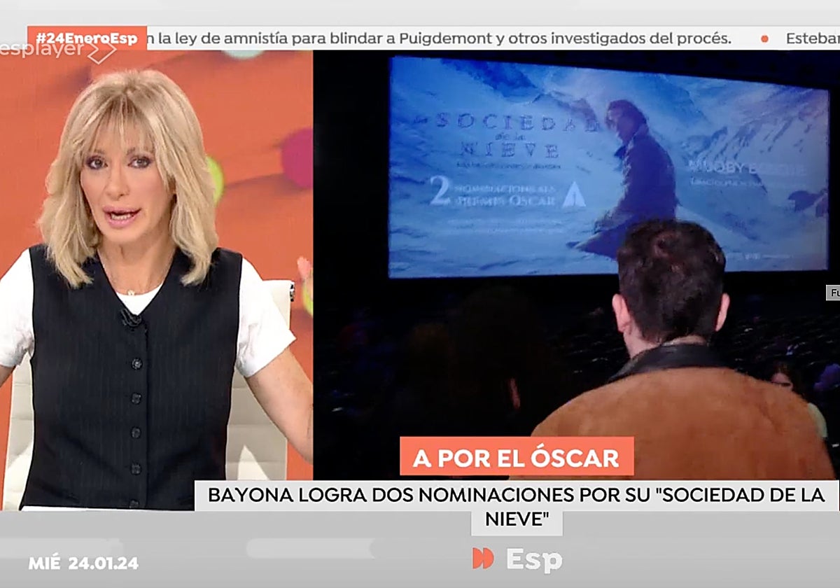 Susanna Griso ha dado la enhorabuena a una compañera de 'Espejo Público' por estar nominada al Oscar.