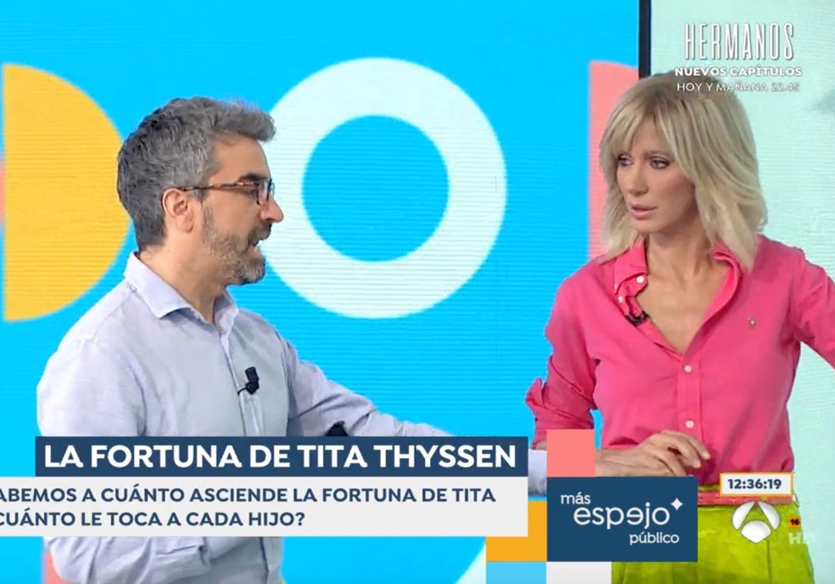 'Espejo Público' ha ofrecido a los telespectadores la cifra de la fortuna de la baronesa Thyssen.