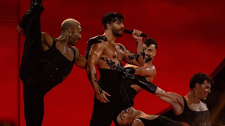 Jorge González durante su actuación en la segunda semifinal del Benidorm Fest