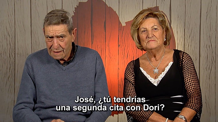 José Antonio y Dori en el momento de decidir si querían seguir conociéndose