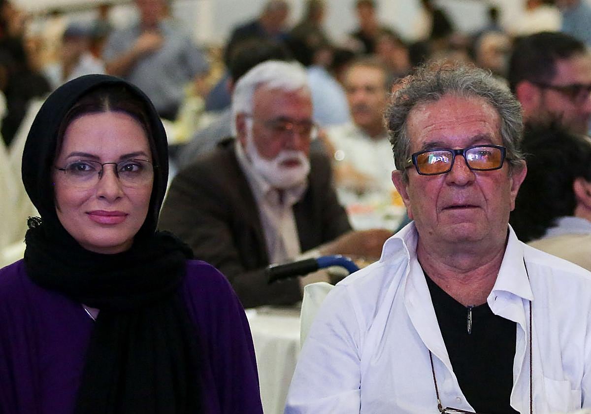Dariush Mehrjui y su esposa Vahidé Mohamadifar en una imagen de archivo