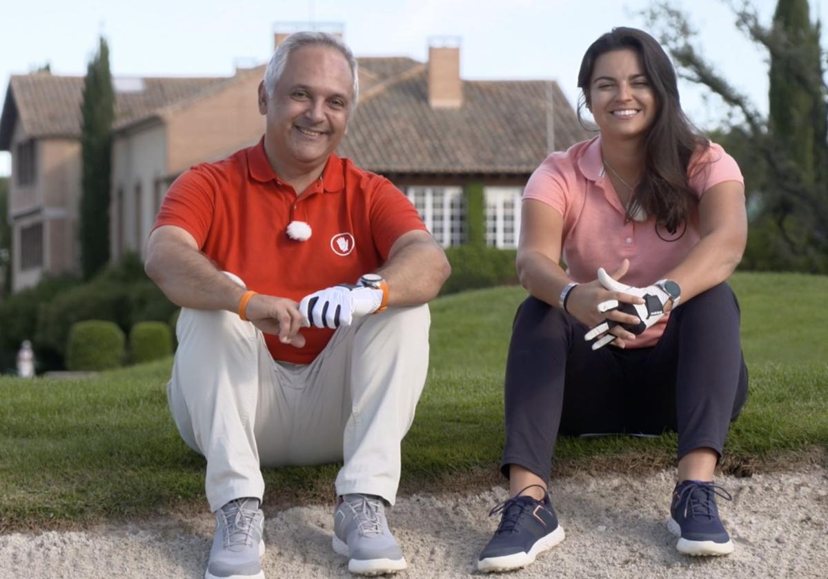 Miguel Ángel Barbero presenta el magazine junto a la golfista profesional Patricia Lobato