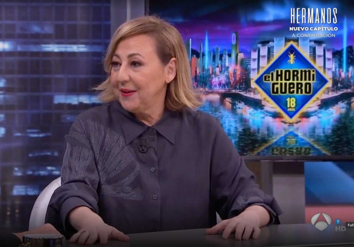 Carmen Machi estrena película y la ha presentado en 'El Hormiguero'