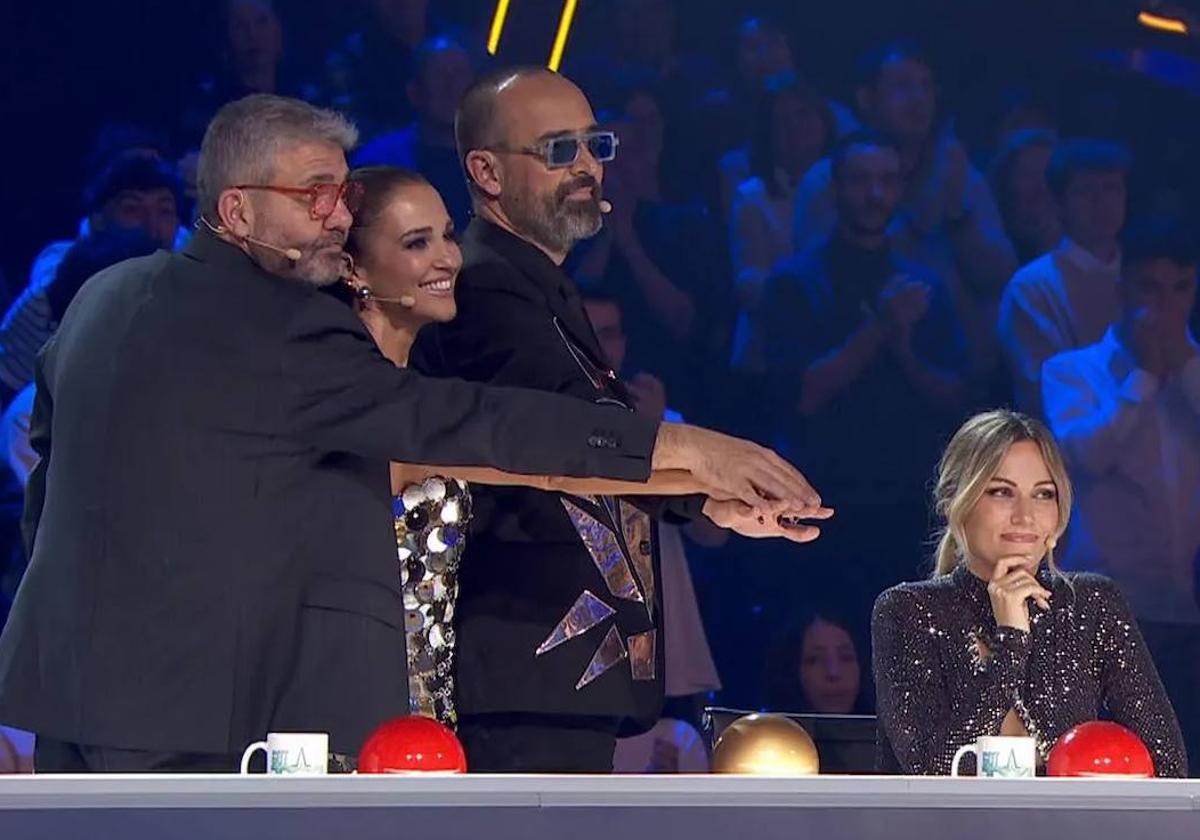 Florentino Fernández, Paula Echevarría, Risto Mejide y Edurne fueron los jueces de la última edición de 'Got talent' en Telecinco