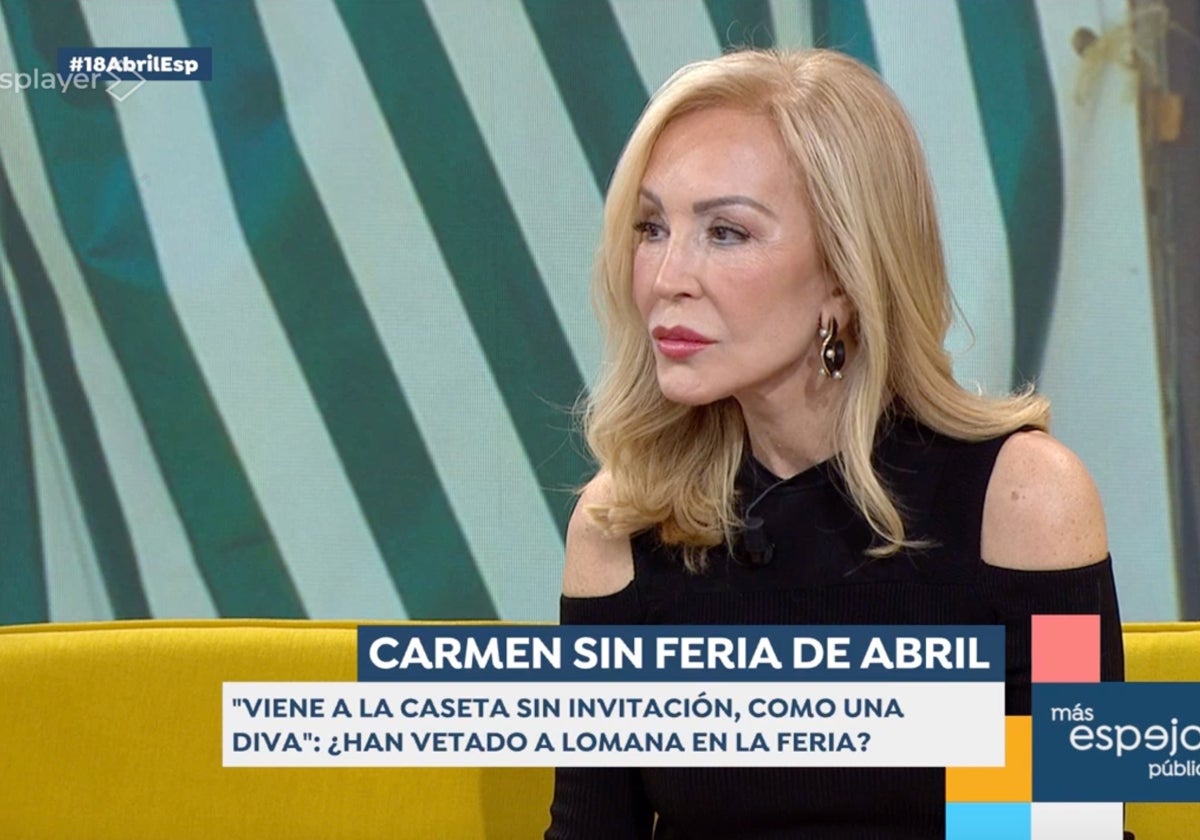 Carmen Lomana ha estallado contra 'Espejo Público' por la encerrona que le tenían preparada.