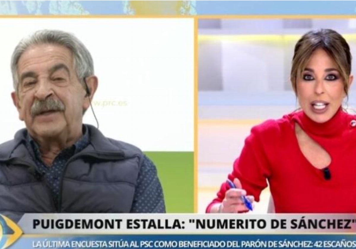 Miguel Ángel Revilla y Ana Terradillos han tenido un 'choque' ante las cámaras de 'La mirada crítica'.