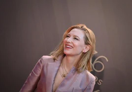 Cate Blanchett, en una imagen de 2022, cuando recogió el Goya Internacional