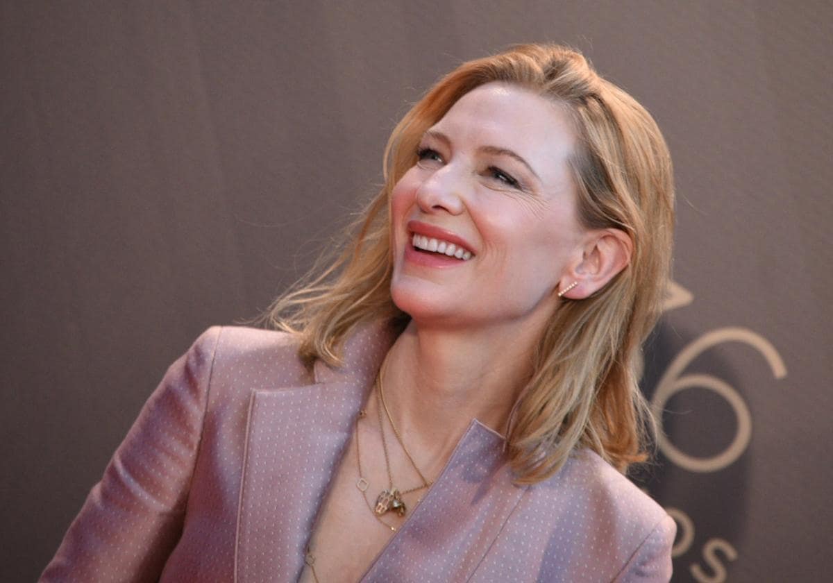 Cate Blanchett, en una imagen de 2022, cuando recogió el Goya Internacional