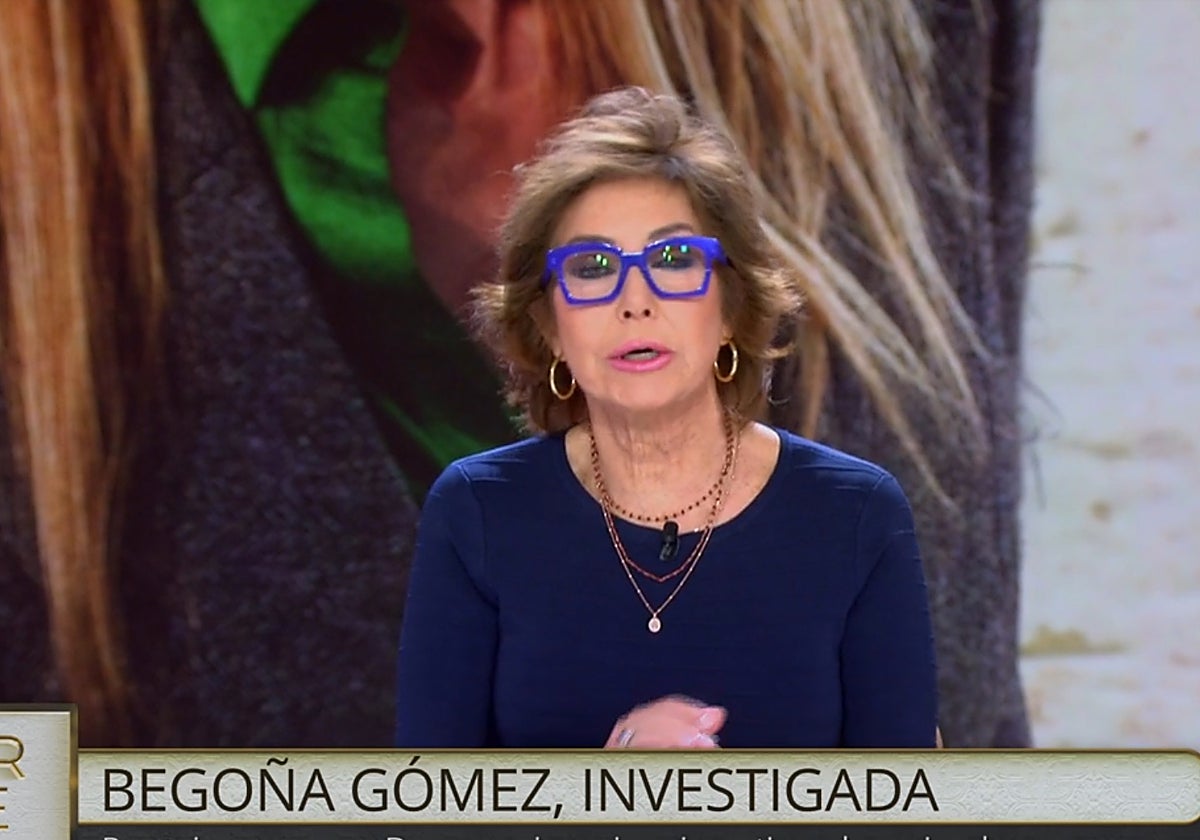 Ana Rosa Quintana, presentadora de 'TardeAR', arrancó el programa 'atacando' a Pedro Sánchez.