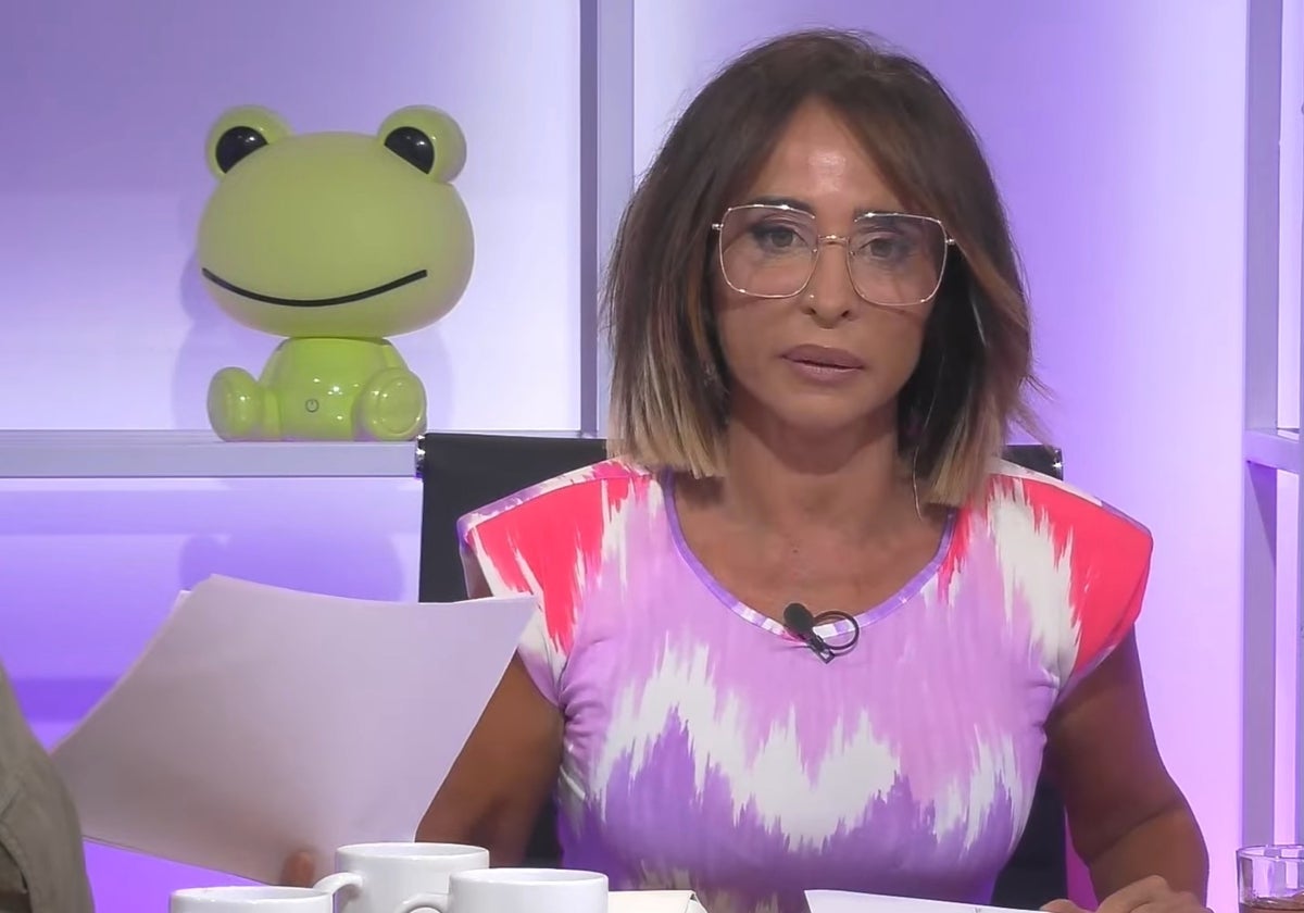 María Patiño ha desenmascarado a Carlos Sobera desde el plató de 'Ni que fuéramos'.