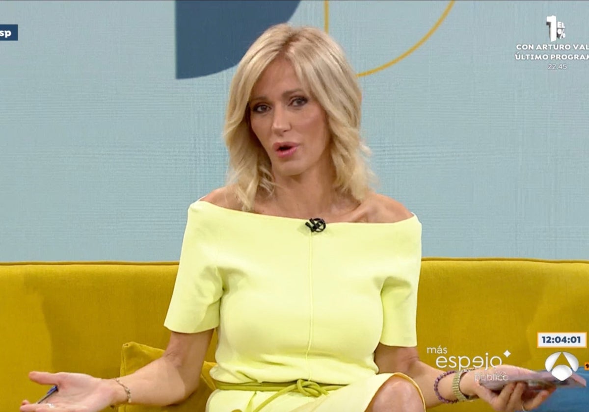 Susanna Griso, presentadora de 'Espejo Público', no ha permitido el comentario que se ha hecho sobre Tamara Falcó.