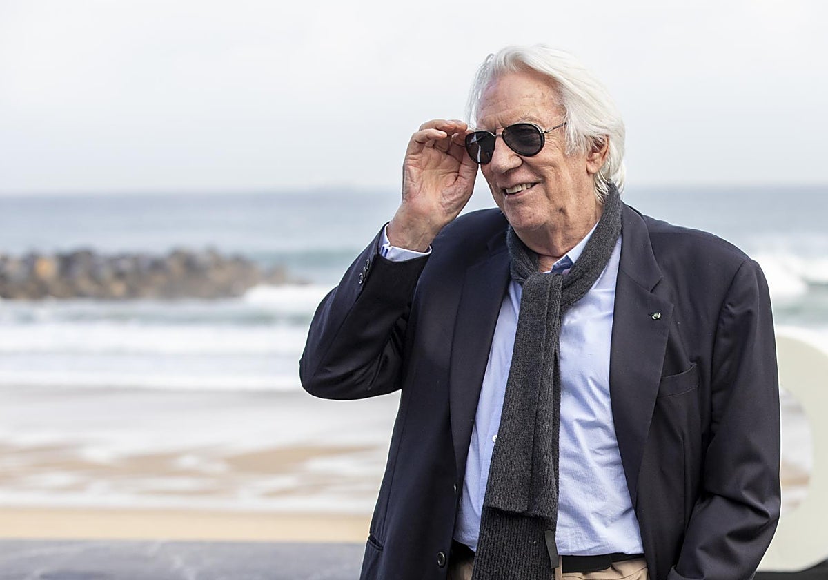 Donald Sutherland, en San Sebastián