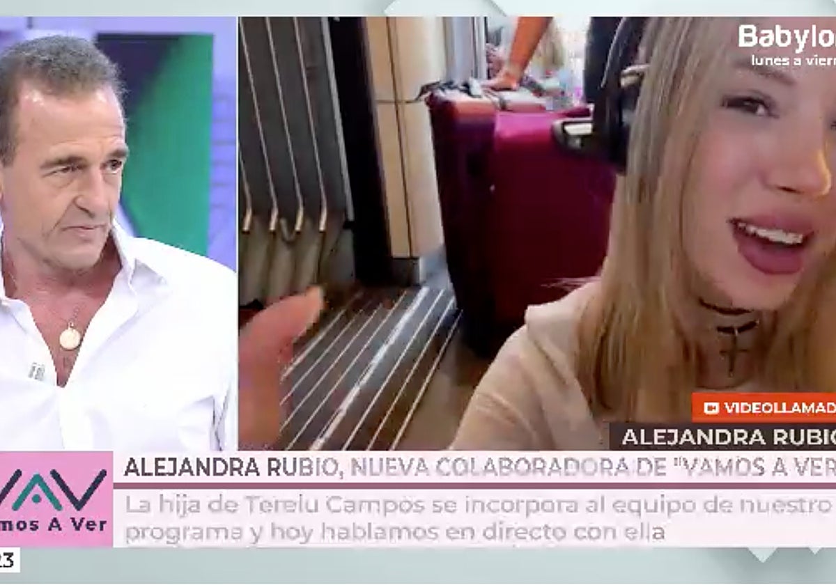 Alessandro Lecquio y Alejandra Rubio se han visto por primera vez las caras en 'Vamos a ver'.