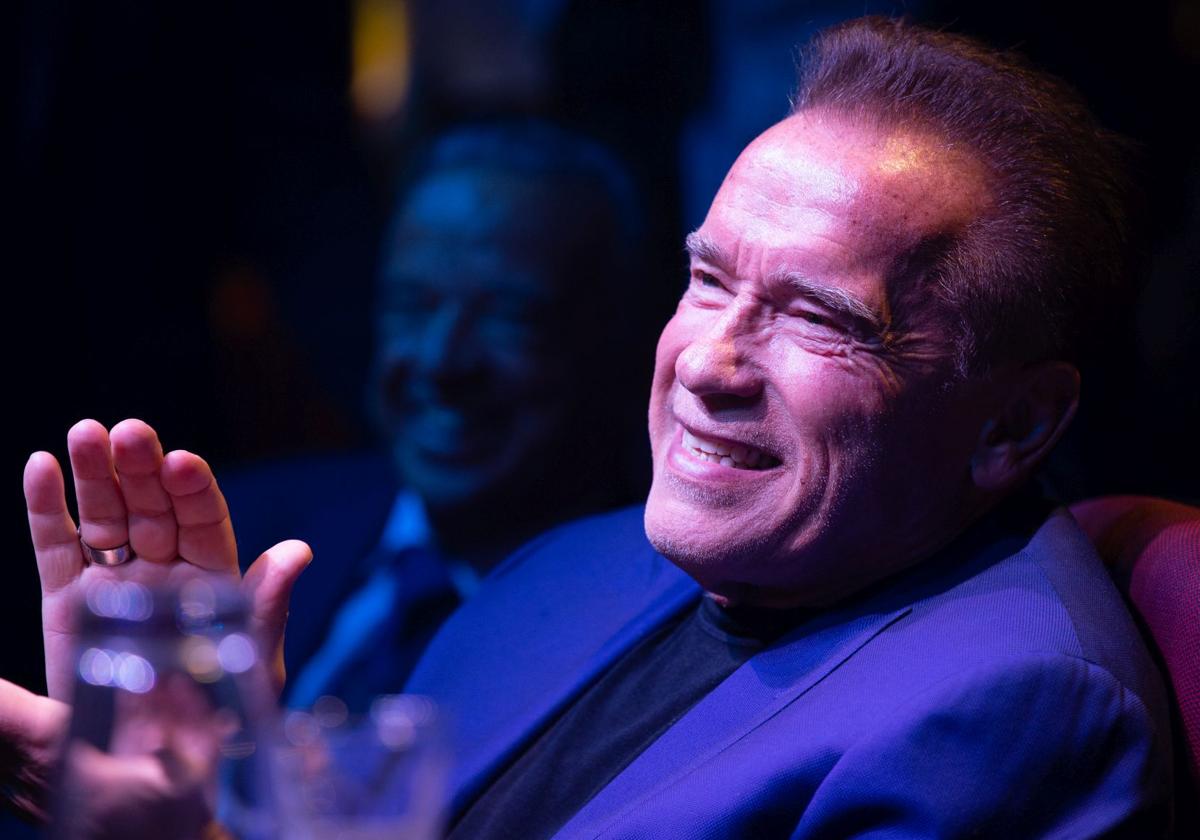 Arnold Schwarzenegger, durante una gala en Barcelona