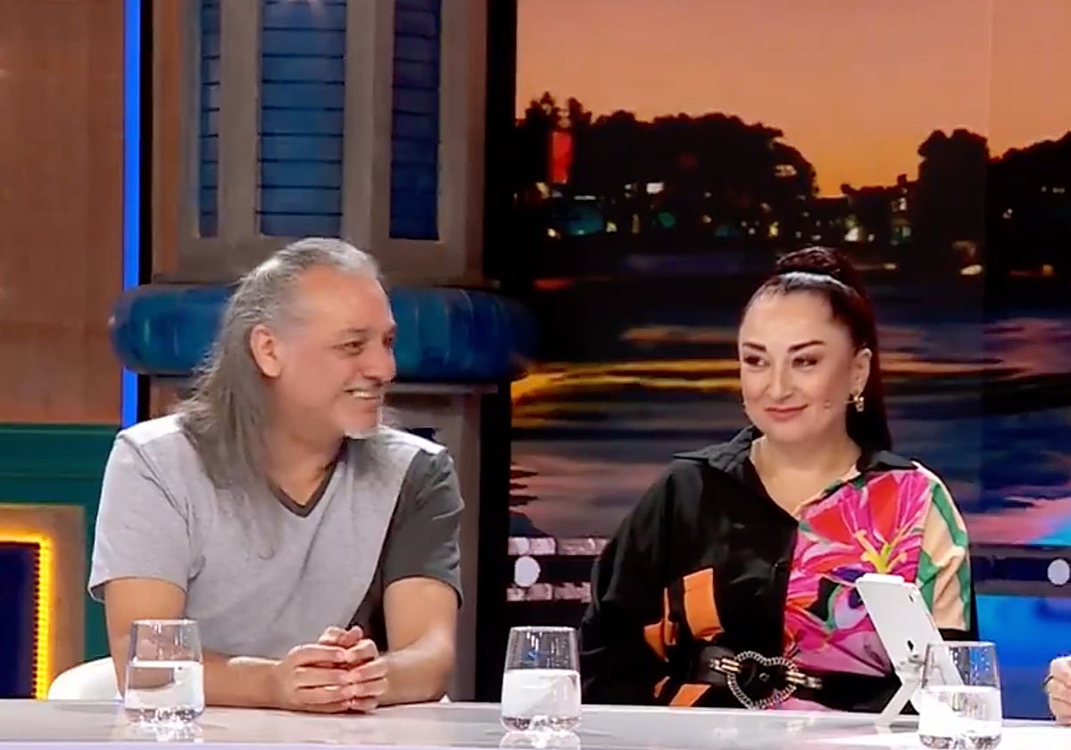Dioni y Ángeles, integrantes de Camela, en 'Babylon Show'