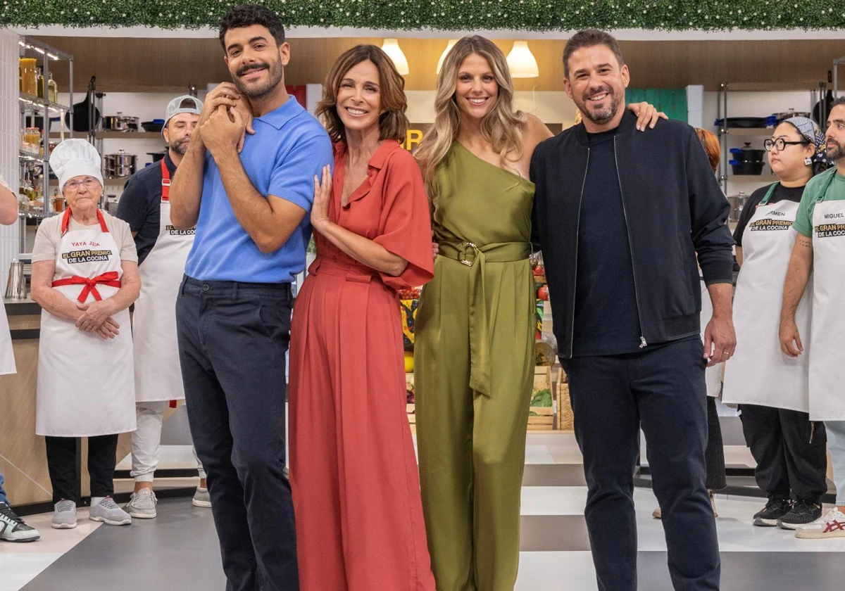 Germán González y Lydia Bosch, presentadores de 'El gran premio de cocina'