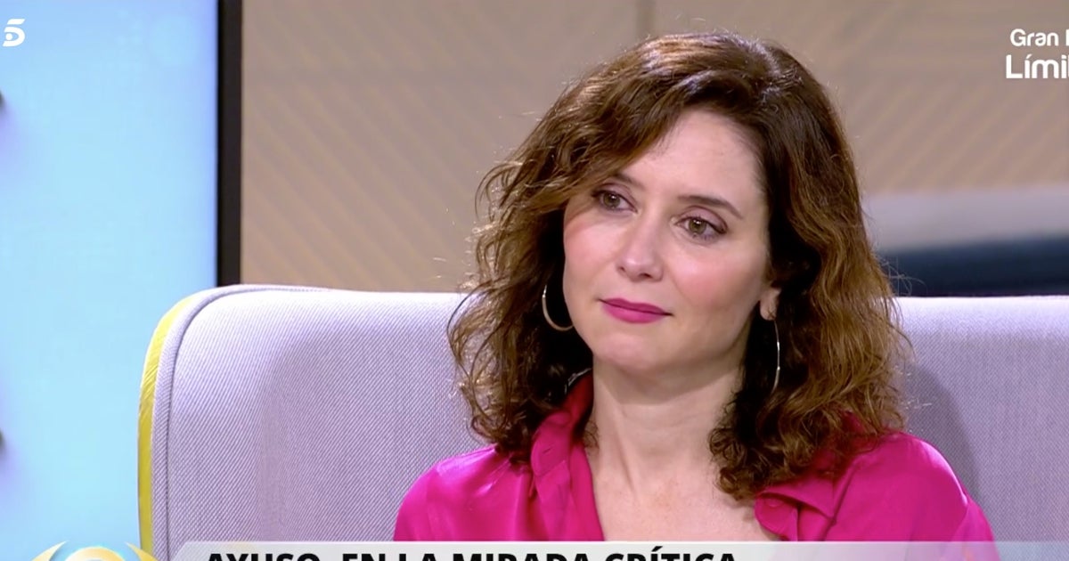 Díaz Ayuso hace lo que pocos en un plató y se lleva el aplauso de Ana  Terradillos: «Es muy valiente»