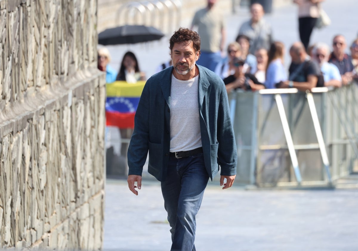 Javier Bardem, este viernes en el Festival de cine de San Sebastián