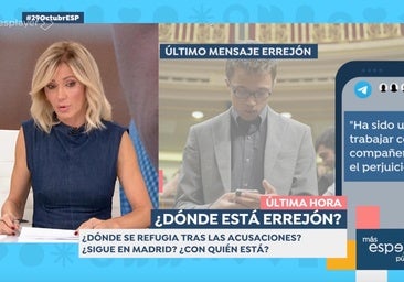 Susanna Griso, en 'shock', revela lo que le dijo Iñigo Errejón nada más dimitir: «Le escribí inmediatamente»