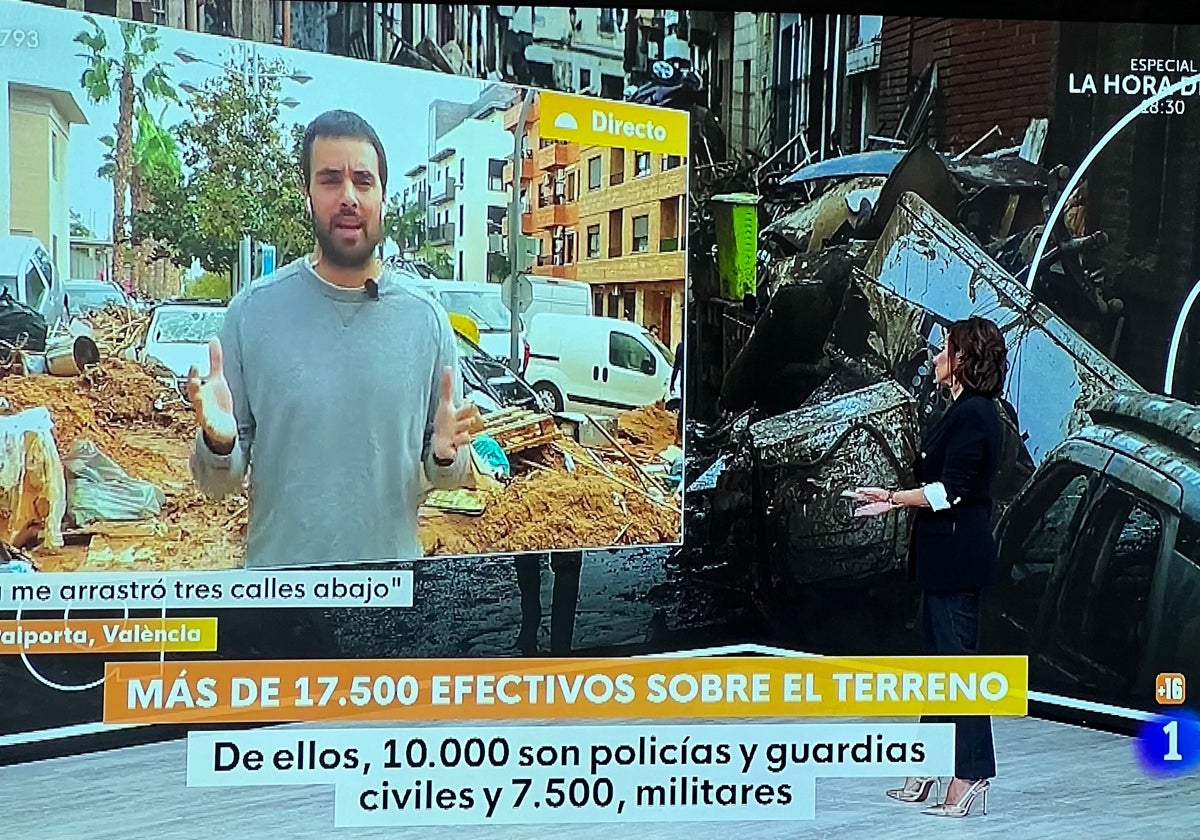 Un joven se ha revuelto contra Adela González después de que esta le haya recriminado sus críticas al Gobierno.