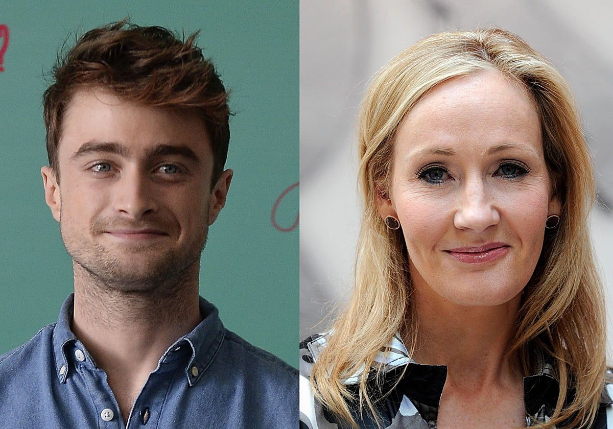 Daniel Radcliffe y J.K. Rowling