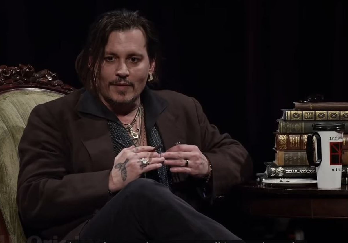 Johnny Depp, durante una de sus entrevistas