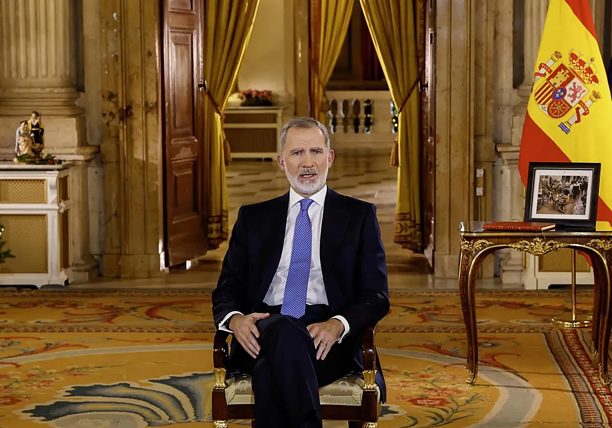 Felipe VI durante el discurso
