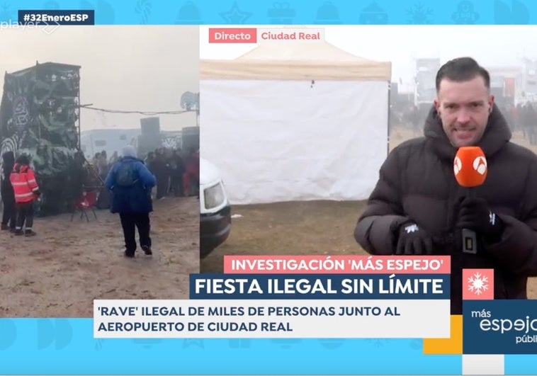 Un reportero de 'Espejo Público' se juega el tipo ante las cámaras: «Como me sigas, te quemo el coche»