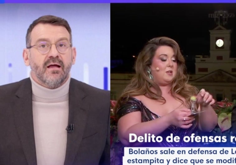 Un presentador de TVE 'vacila' a los ofendidos por la polémica de Lalachus: «No me canso de mirarla»