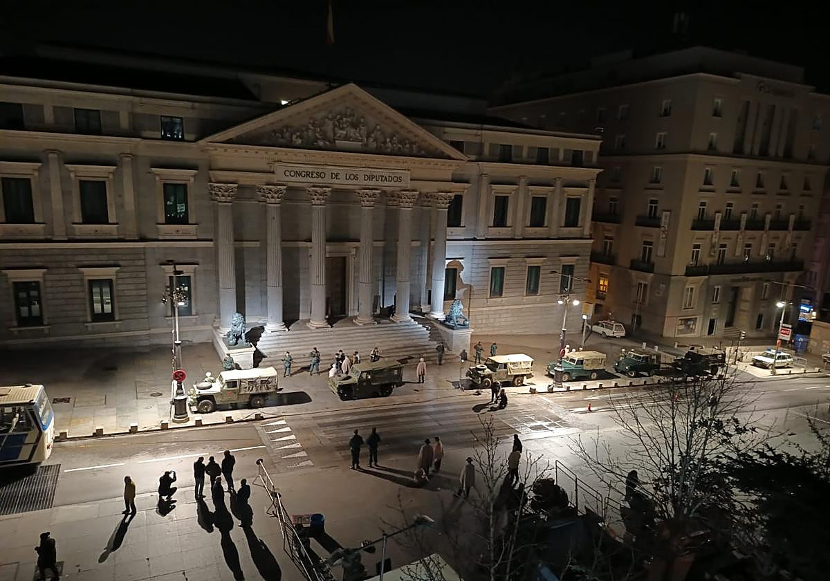 Imagen del rodaje de 'Anatomía de un instante'