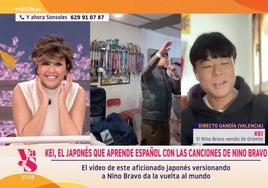 Kei, el japonés que aprende español con canciones de Nino Bravo, da la nota con Sonsoles Ónega tras hacerse viral