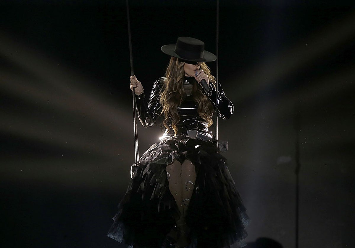 Melody, durante su actuación