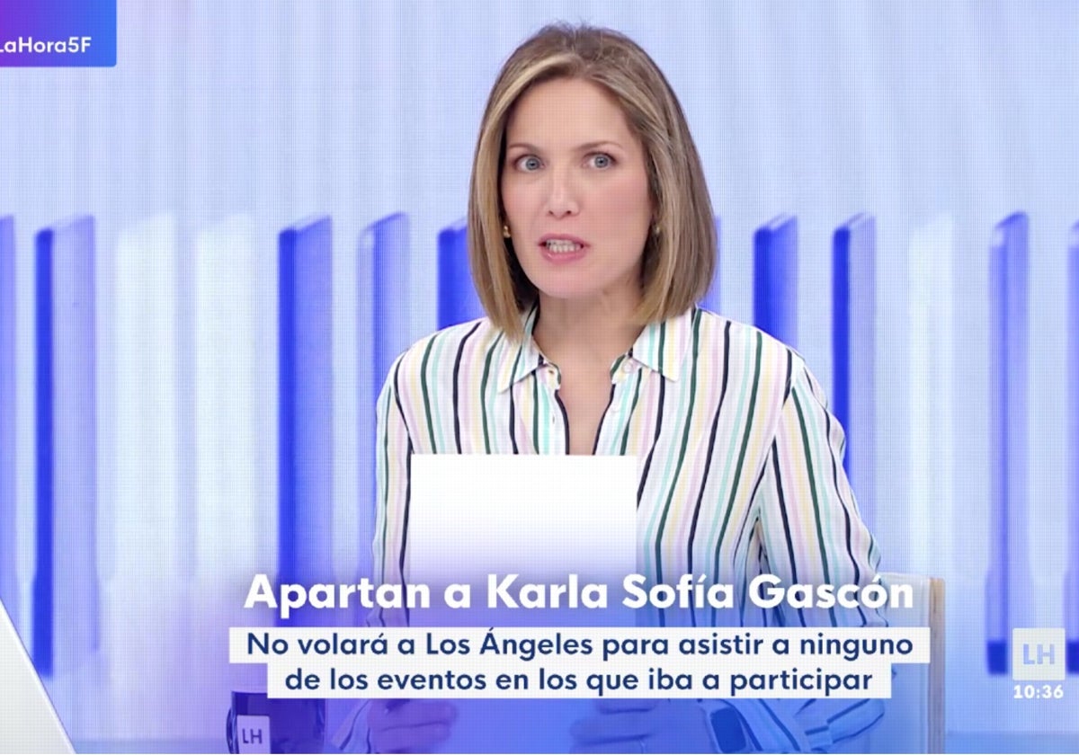 Silvia Intxaurrondo, presentadora de 'La hora 1', ha salido en defensa de Karla Sofía Gascón con un duro 'golpe' a Trump.