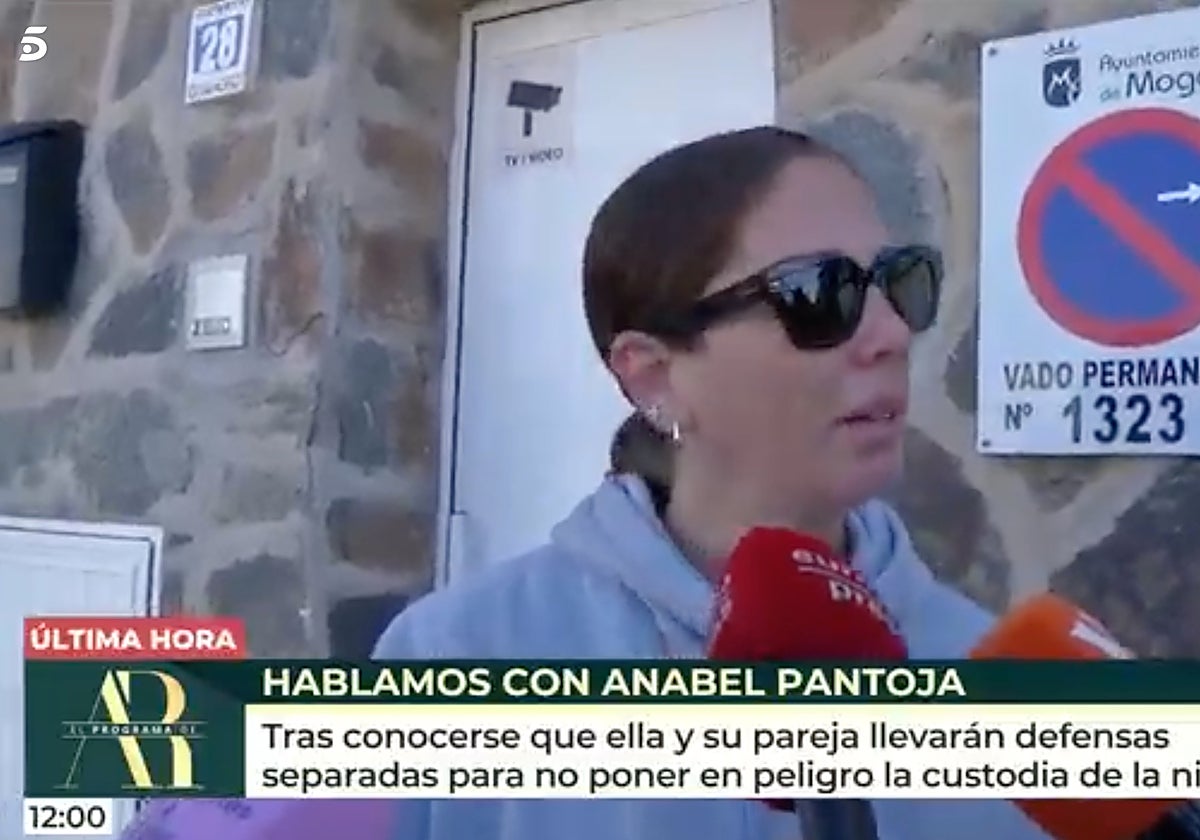 Anabel Pantoja ha hablado por primera vez ante las cámaras de televisión.