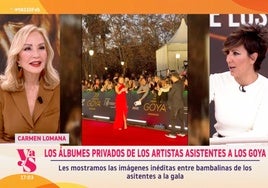 Carmen Lomana y el sueño de hacer cine y recoger un Goya: «Uy, ¡que empezamos con las exclusivas!»