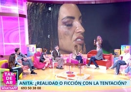 La 'prueba del algodón' en directo al ver las «lágrimas negras» de Anita en 'La Isla de las Tentaciones': «¡Le ha fallado el rímel waterproof!»