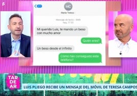 El mensaje «desde el infinito» de Maria Teresa Campos al periodista Luis Pliego: «¡Casi me da algo!»